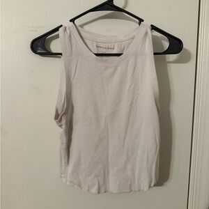 American Eagle Outfitters Women's White Tank Top